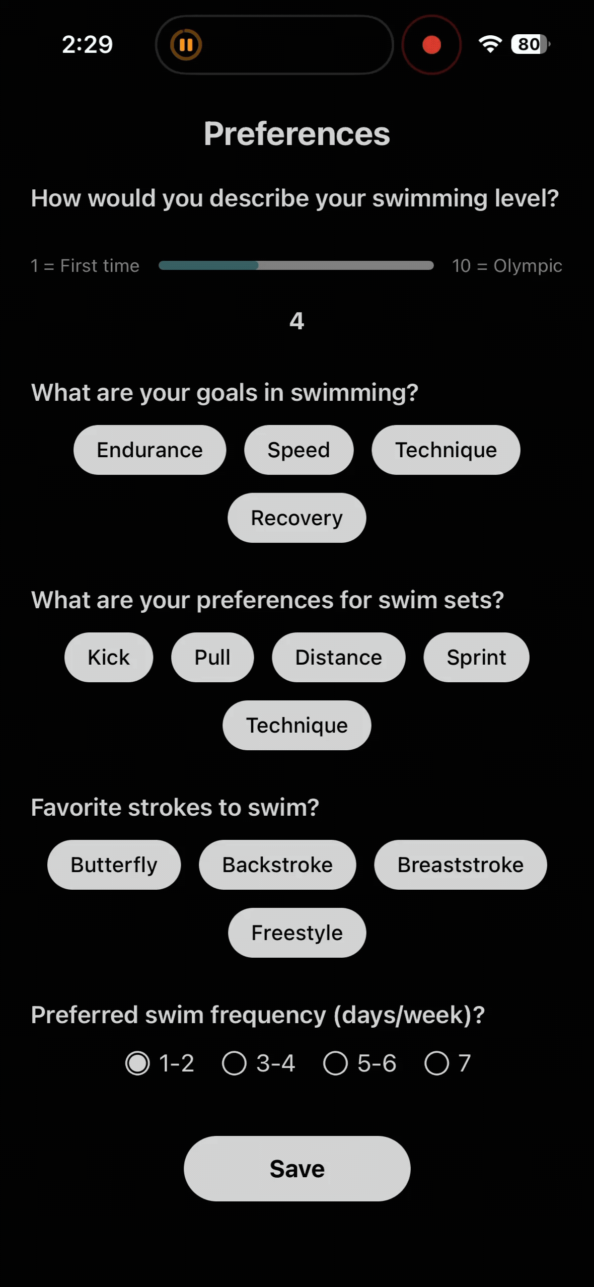 Preferences
